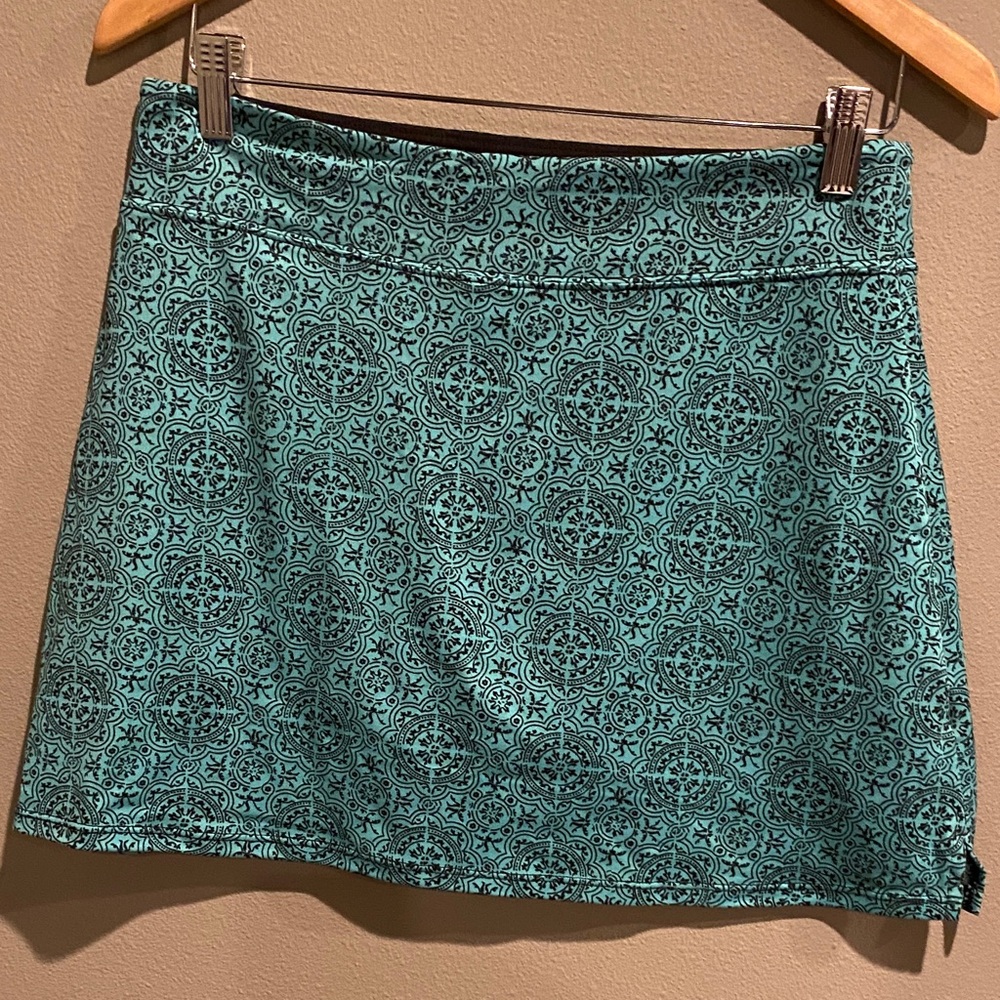 Tranquility by Colorado Clothing Teal Patterned Skort